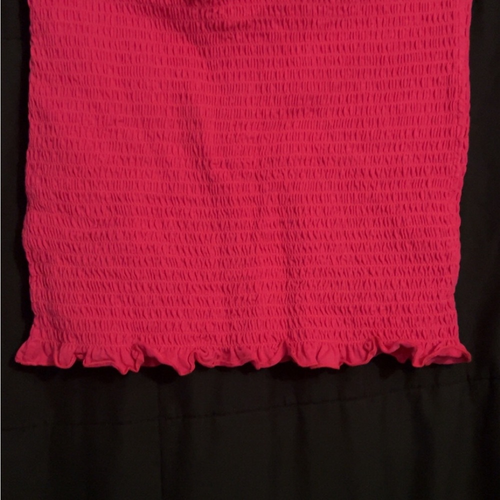 Elegant Pink textured Tube Top